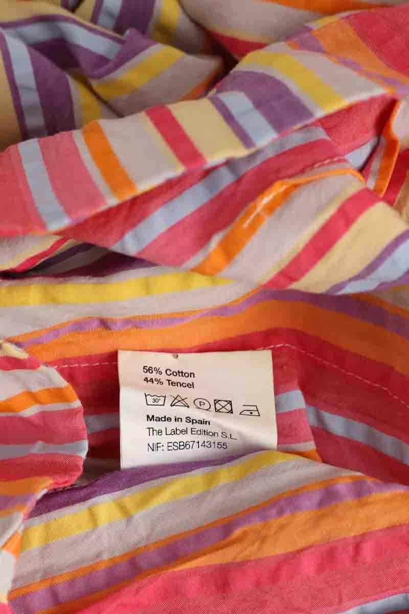 Pantalon large The Label Edition Multicolore en Coton