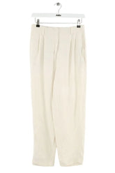 Pantalon large Tommy Hilfiger Blanc en Lin, taille XS - Seconde Main