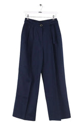 Pantalon large Tommy Hilfiger Bleu en Coton, taille XS - Seconde Main
