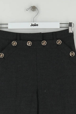 Pantalon large Tresse Gris en Polyester