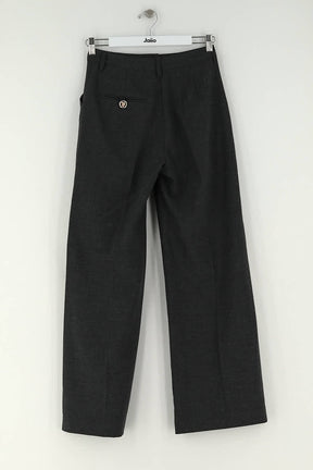 Pantalon large Tresse Gris en Polyester
