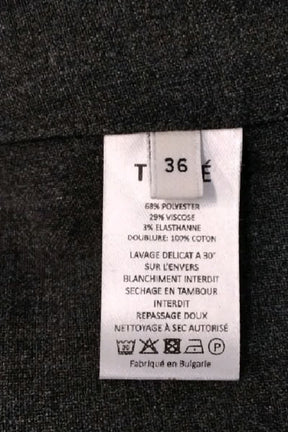 Pantalon large Tresse Gris en Polyester
