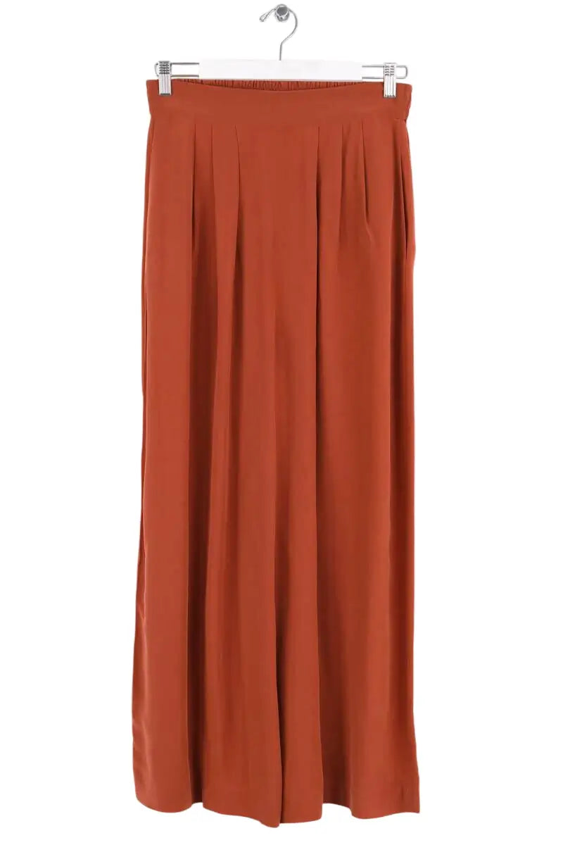 Pantalon large Vanessa Bruno Camel en Viscose, taille L - Seconde Main