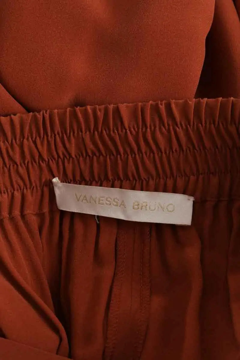 Pantalon large Vanessa Bruno Camel en Viscose