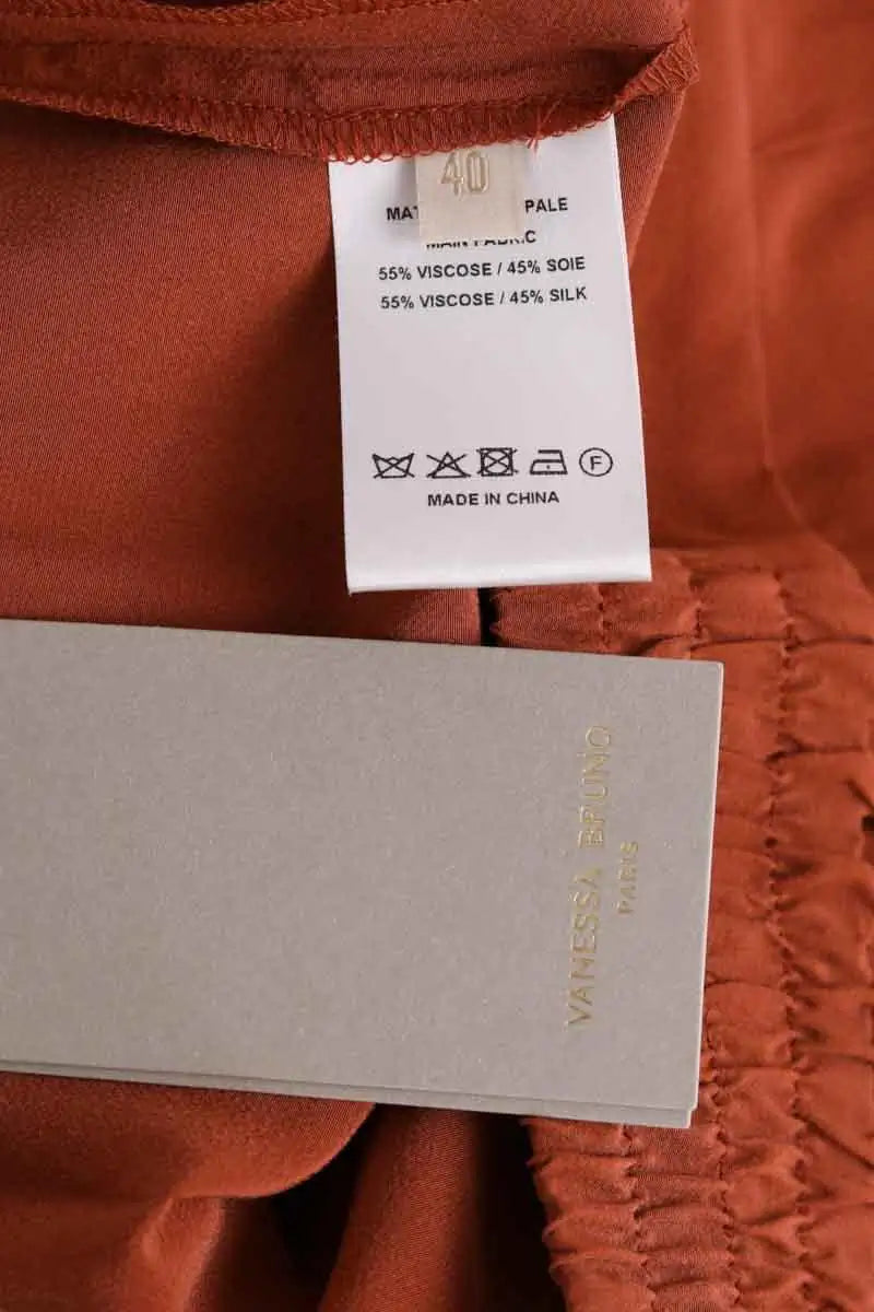 Pantalon large Vanessa Bruno Camel en Viscose