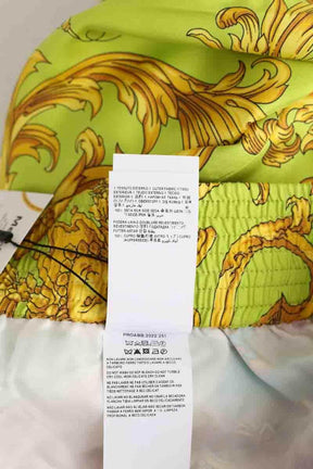 Pantalon large Versace Jaune en Soie