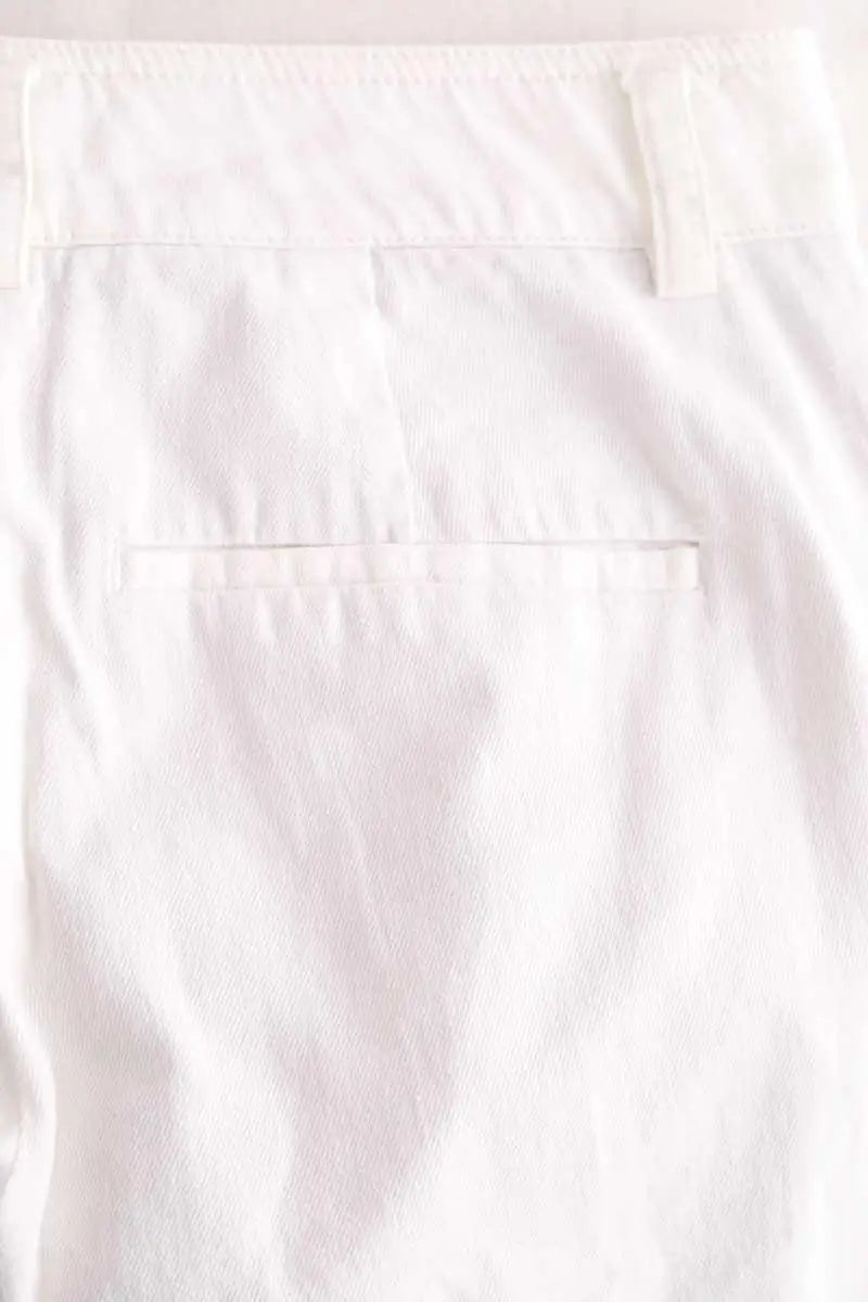Pantalon large Vince Blanc en Coton