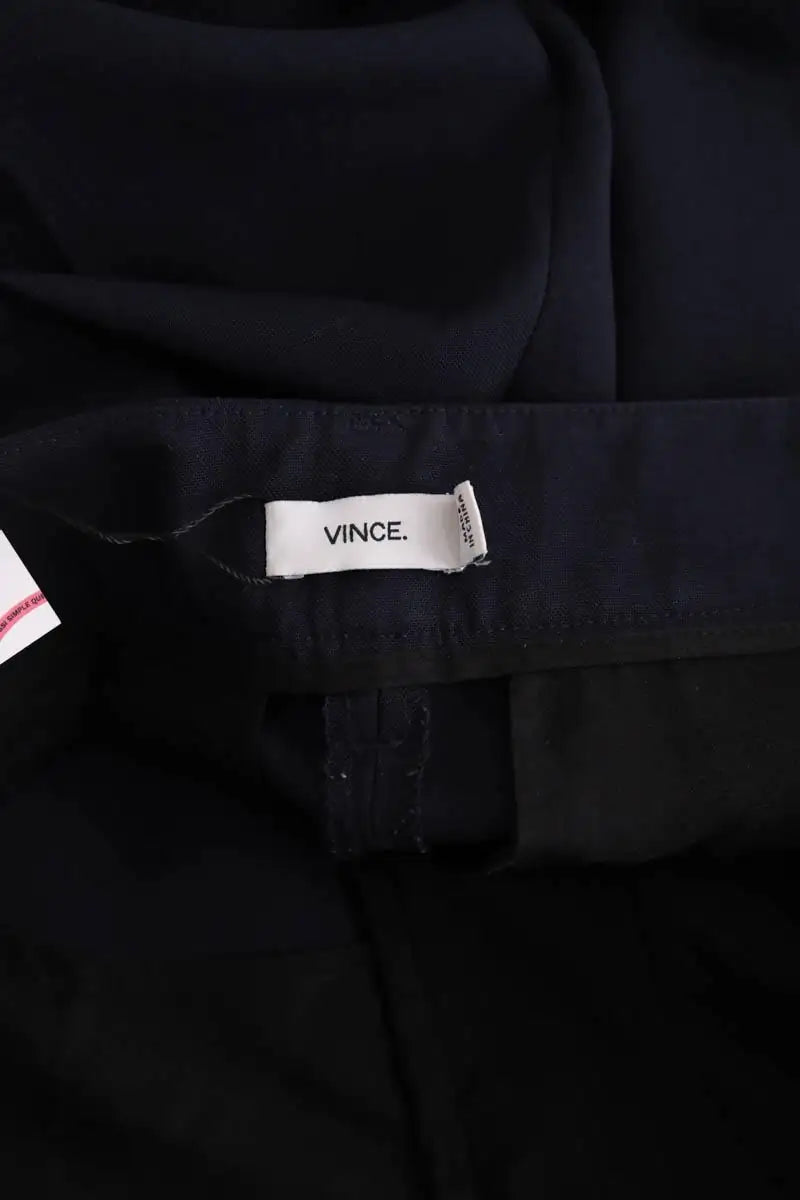 Pantalon large Vince Noir en Synthétique