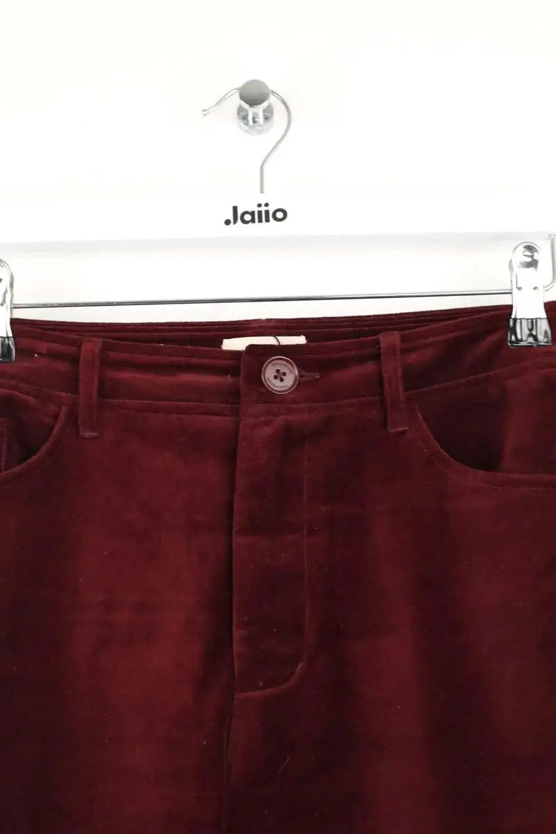 Pantalon large Zadig & Voltaire Bordeaux en Velours