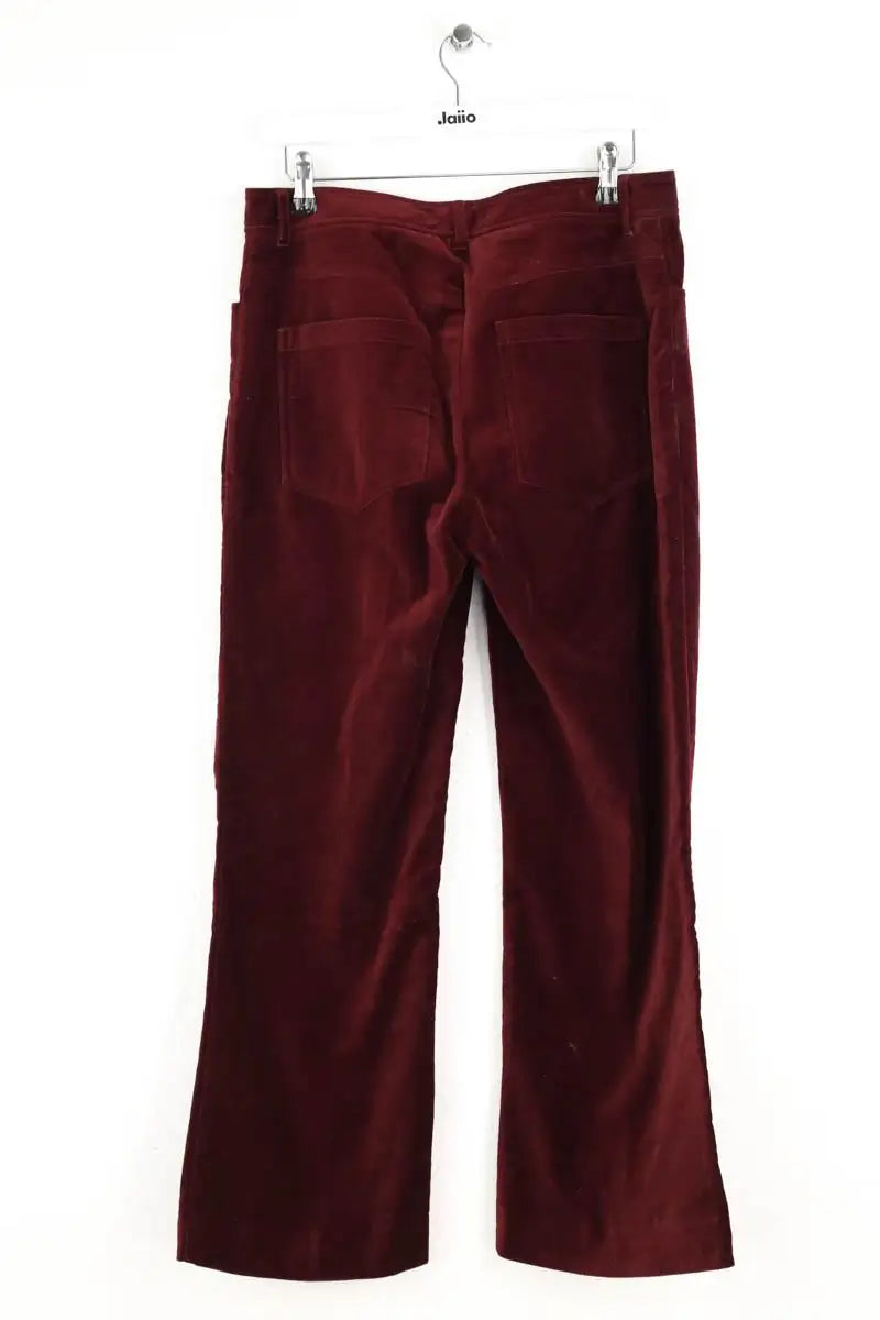 Pantalon large Zadig & Voltaire Bordeaux en Velours