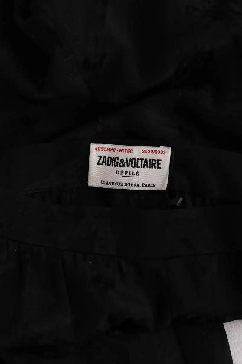 Pantalon large Zadig & Voltaire Noir en Soie