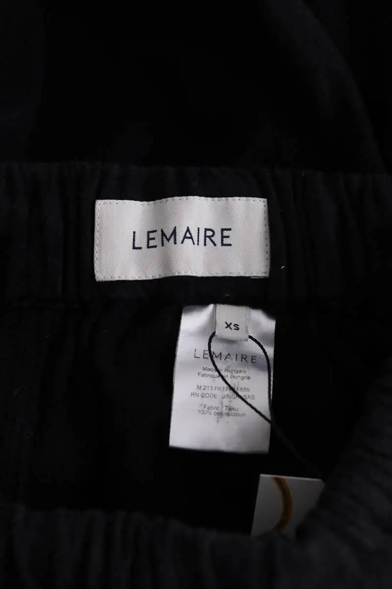 Pantalon Lemaire Noir en Coton