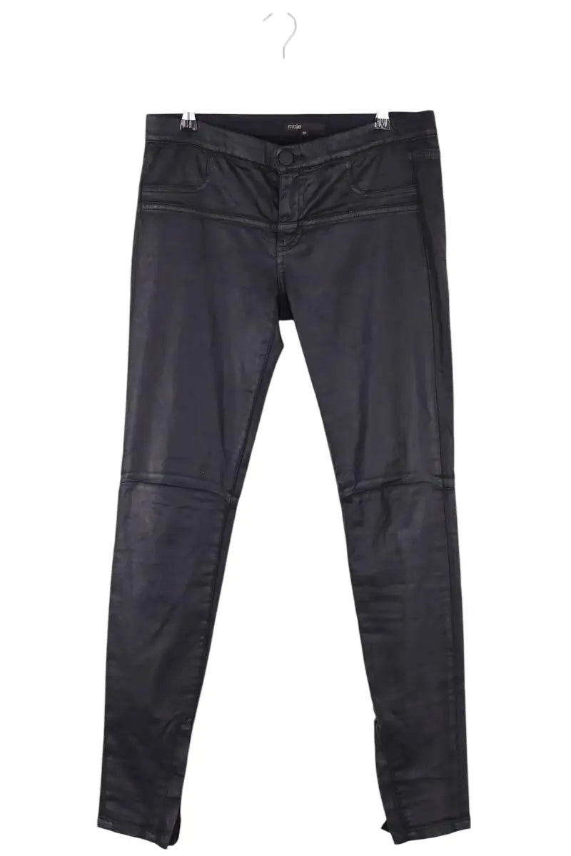 Pantalon Maje Noir en Coton, taille L - Seconde Main