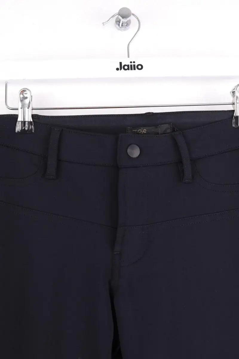 Pantalon Maje Noir en Synthétique