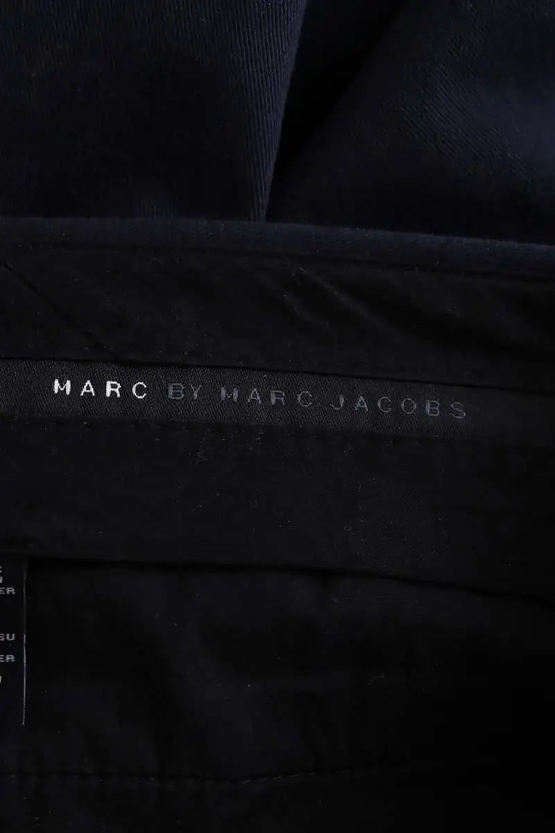 Pantalon Marc By Marc Jacobs Marine en Coton