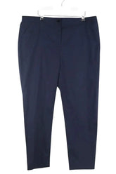 Pantalon Marina Rinaldi Marine en Coton, taille XXXL - Seconde Main