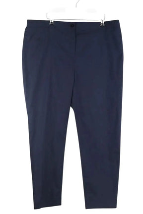 Pantalon Marina Rinaldi Marine en Coton, taille XXXL - Seconde Main