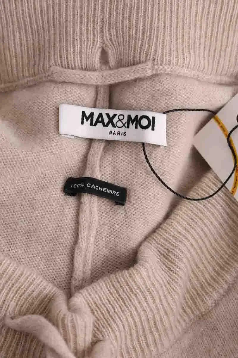 Pantalon Max & Moi Beige en Cachemire