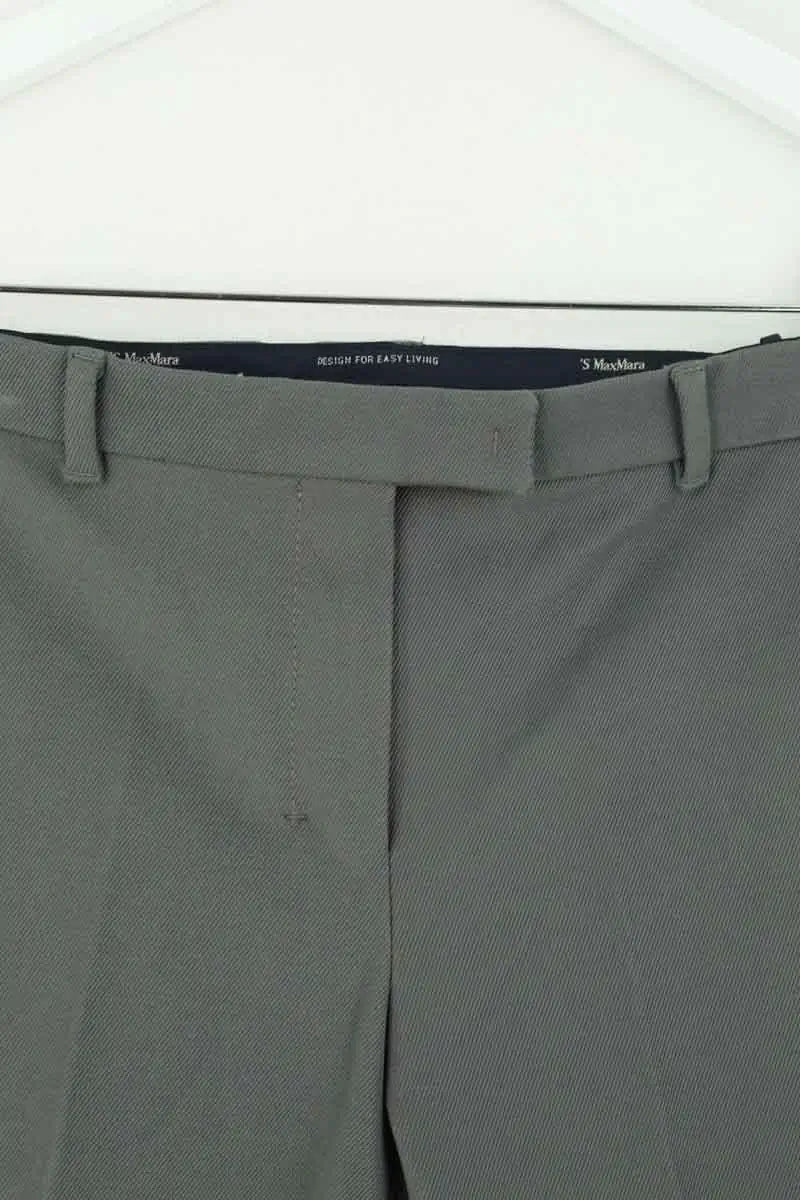 Pantalon Max Mara Gris en Coton