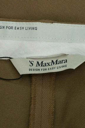 Pantalon Max Mara Marron en Coton