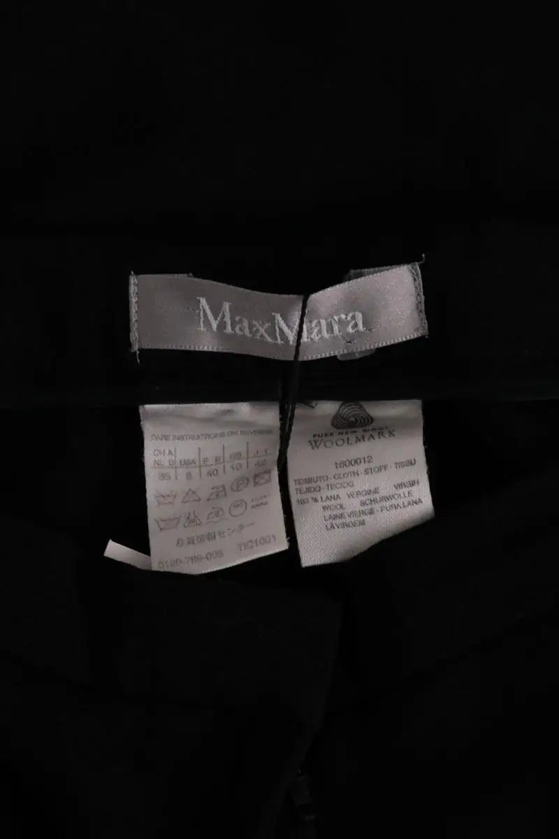 Pantalon Max Mara Noir en Laine