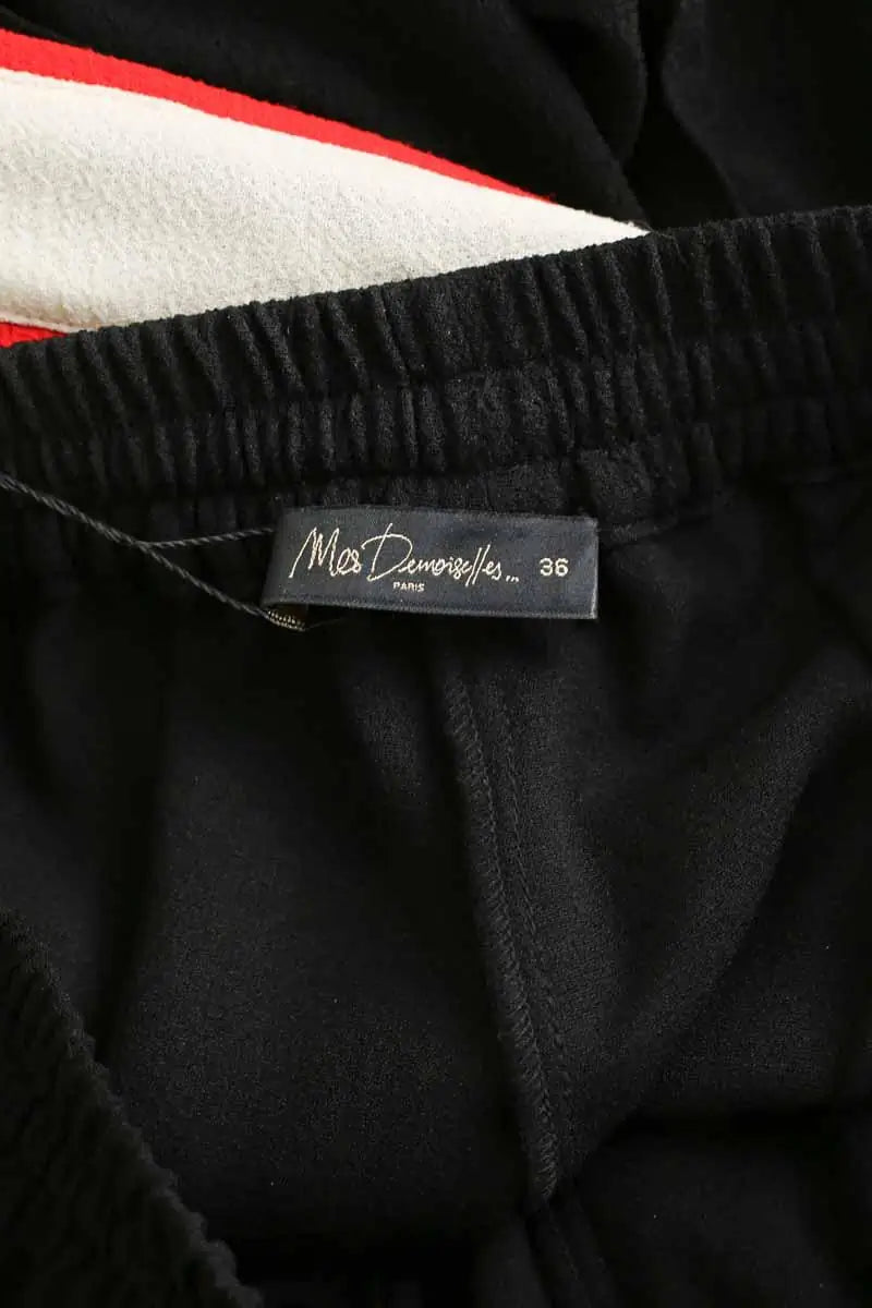 Pantalon Mes Demoiselles Noir en Polyester