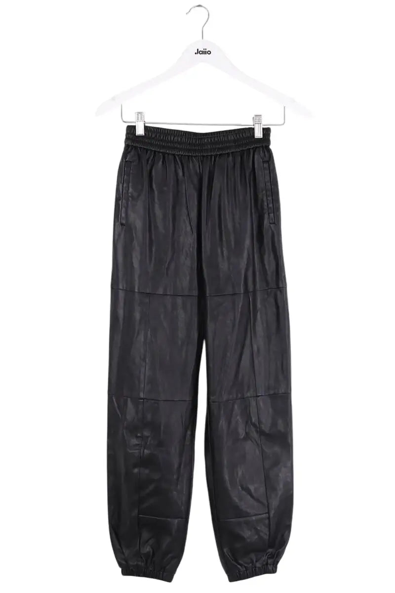 Pantalon Pinko Noir en Synthétique, taille S - Seconde Main