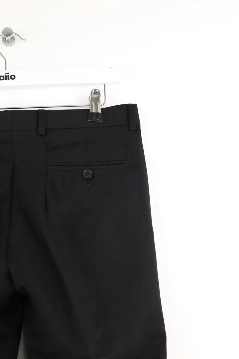 Pantalon Sandro Noir en Laine