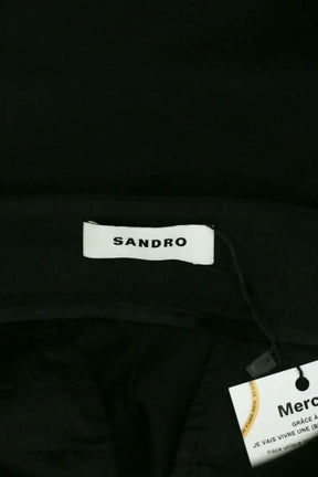 Pantalon Sandro Noir en Synthétique