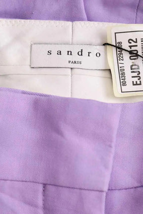 Pantalon Sandro Other Violet en Viscose