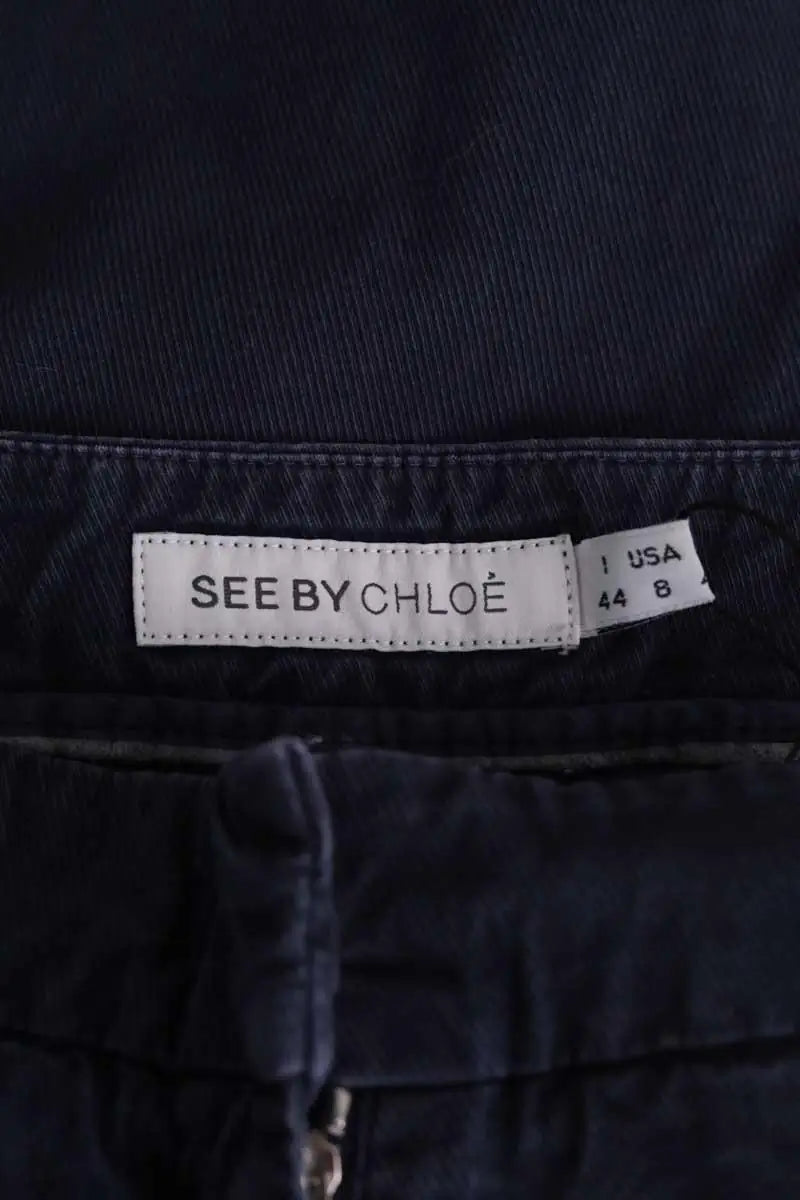 Pantalon See By Chloé Marine en Coton