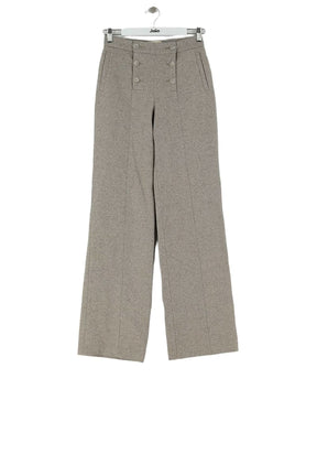 Pantalon Sézane Gris en Laine, taille S - Seconde Main