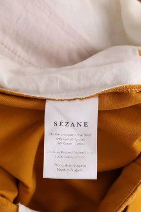 Pantalon Sézane Jaune en Synthétique