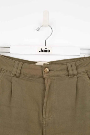 Pantalon Sézane Kaki en Coton