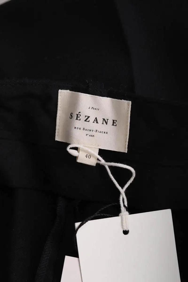 Pantalon Sézane Noir en Coton