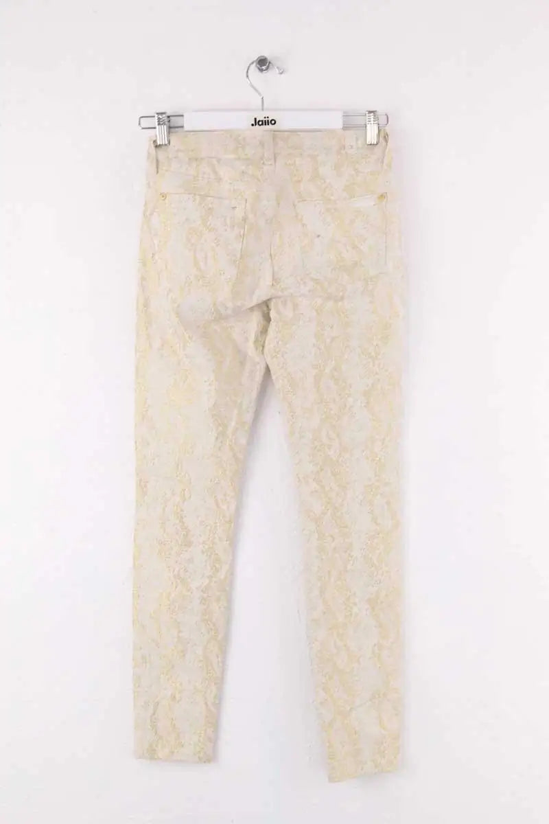 Pantalon slim 7 For All Mankind Blanc en Coton