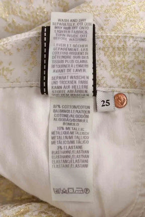 Pantalon slim 7 For All Mankind Blanc en Coton
