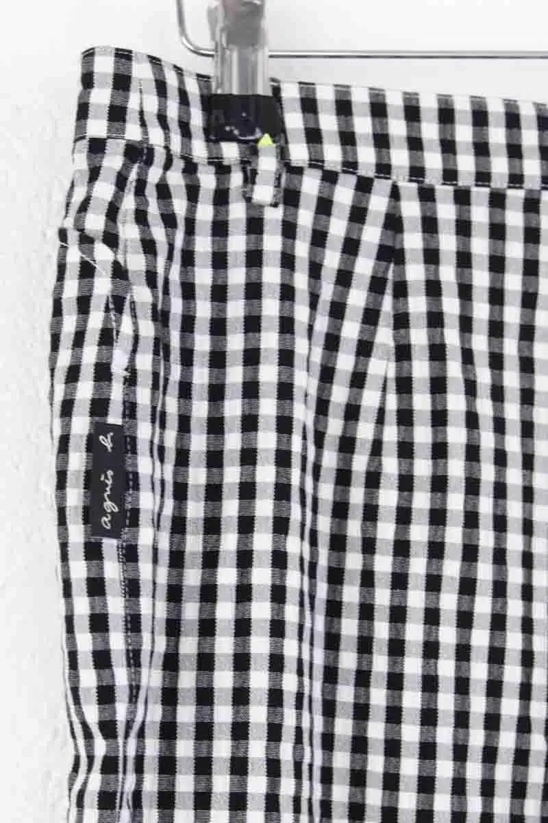 Pantalon slim Agnès B. Noir en Coton