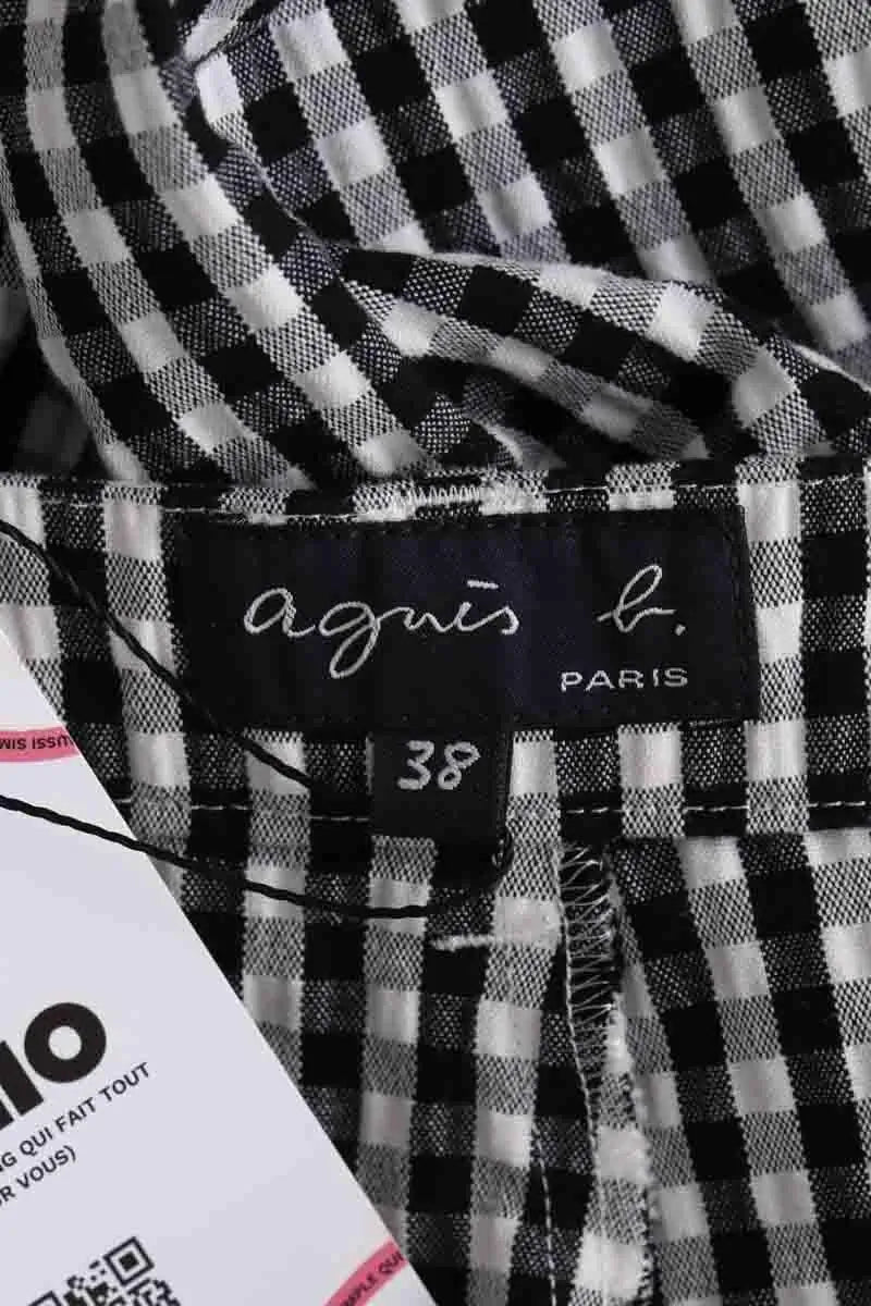 Pantalon slim Agnès B. Noir en Coton