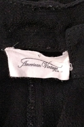 Pantalon slim American Vintage Noir en Viscose