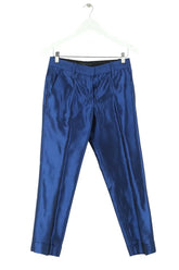 Pantalon slim Barbara Bui Bleu en Viscose, taille M - Seconde Main