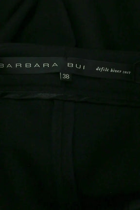 Pantalon slim Barbara Bui défilé hiver 2017 Noir en Synthétique