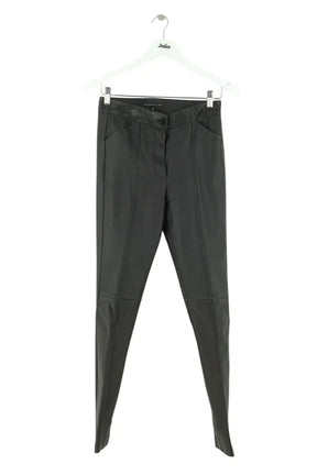 Pantalon slim Barbara Bui Noir en Cuir, taille M - Seconde Main