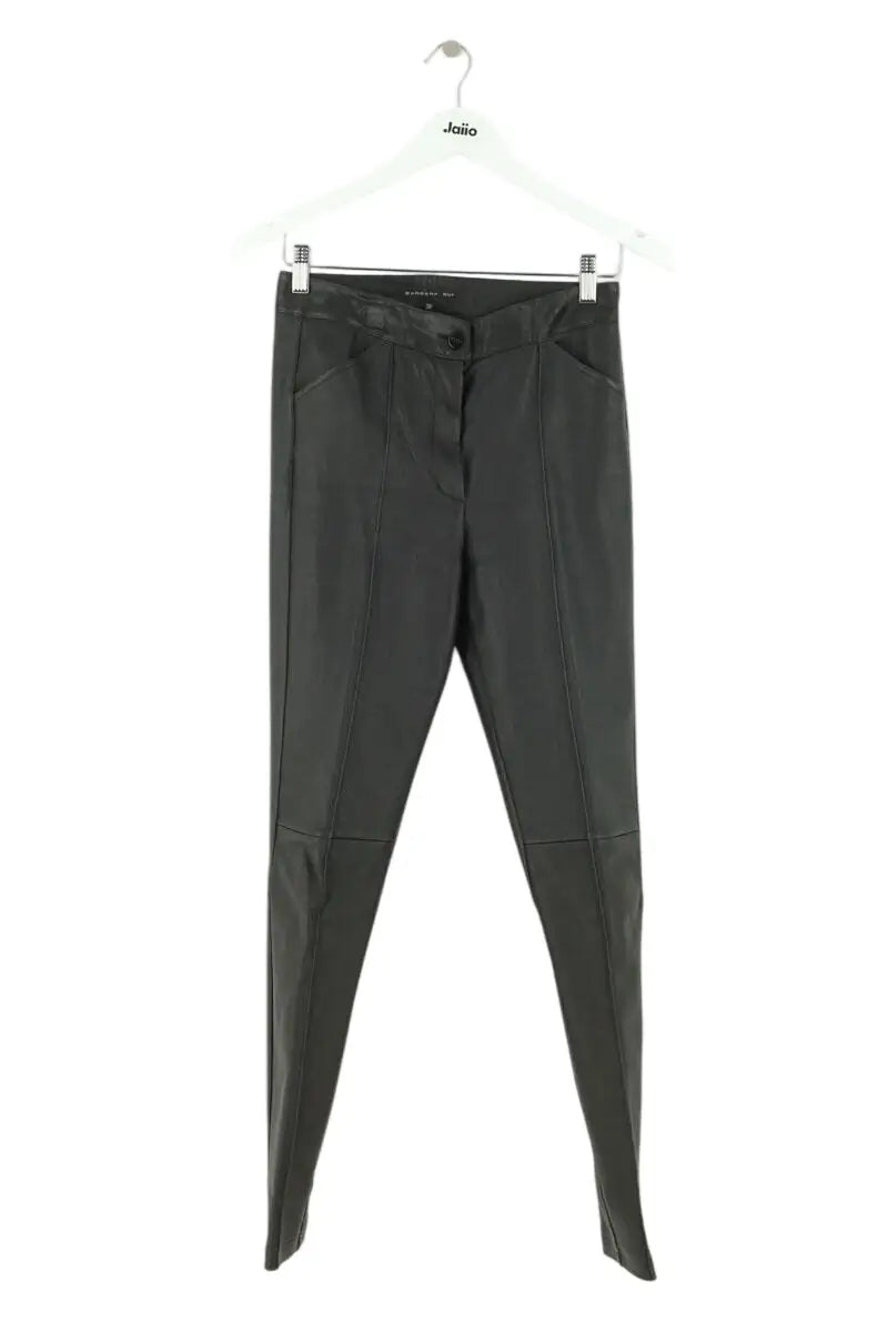 Pantalon slim Barbara Bui Noir en Cuir, taille M - Seconde Main