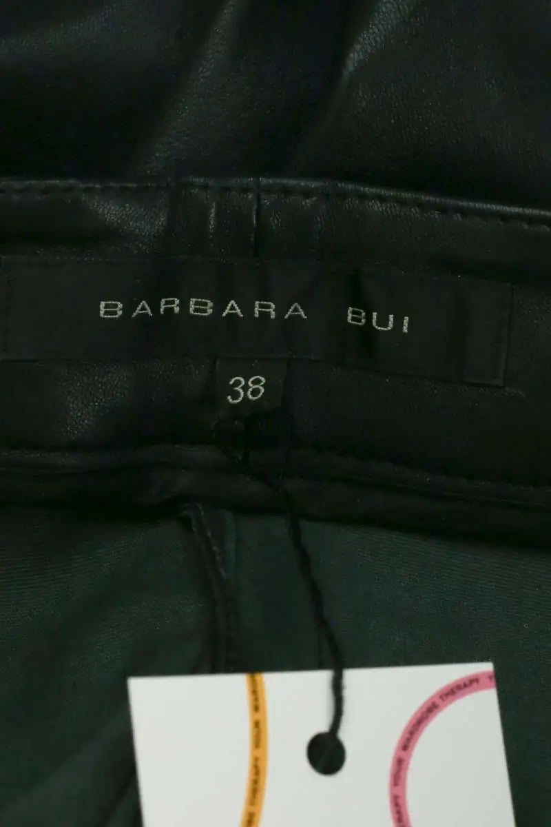 Pantalon slim Barbara Bui Noir en Cuir