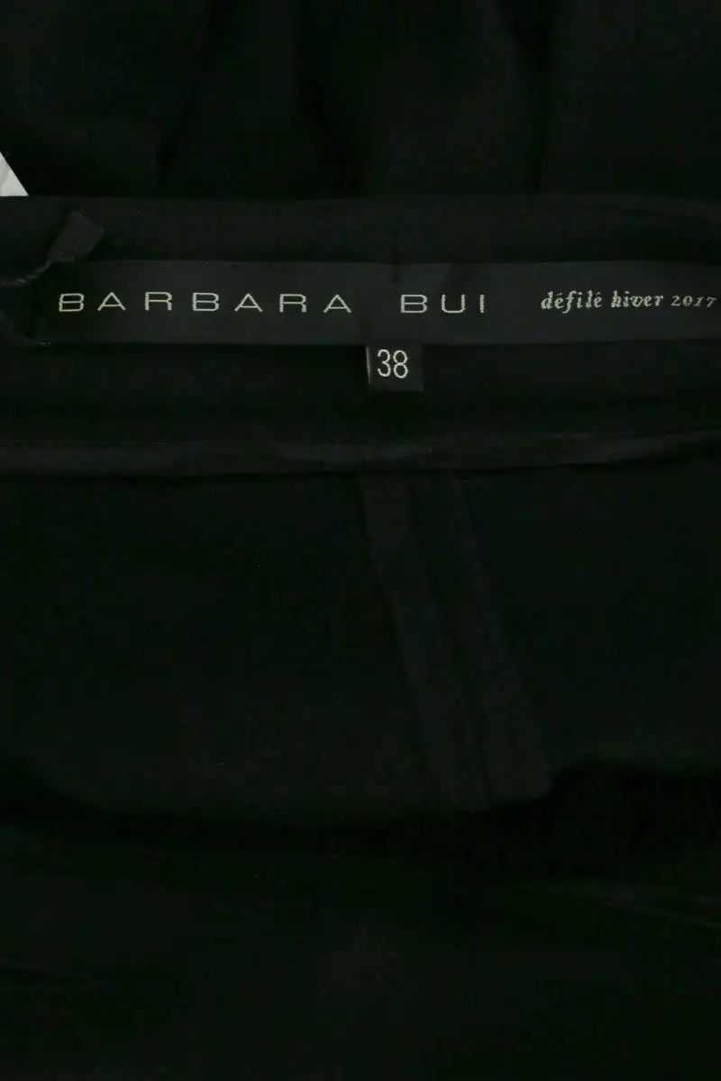 Pantalon slim Barbara Bui Noir en Synthétique