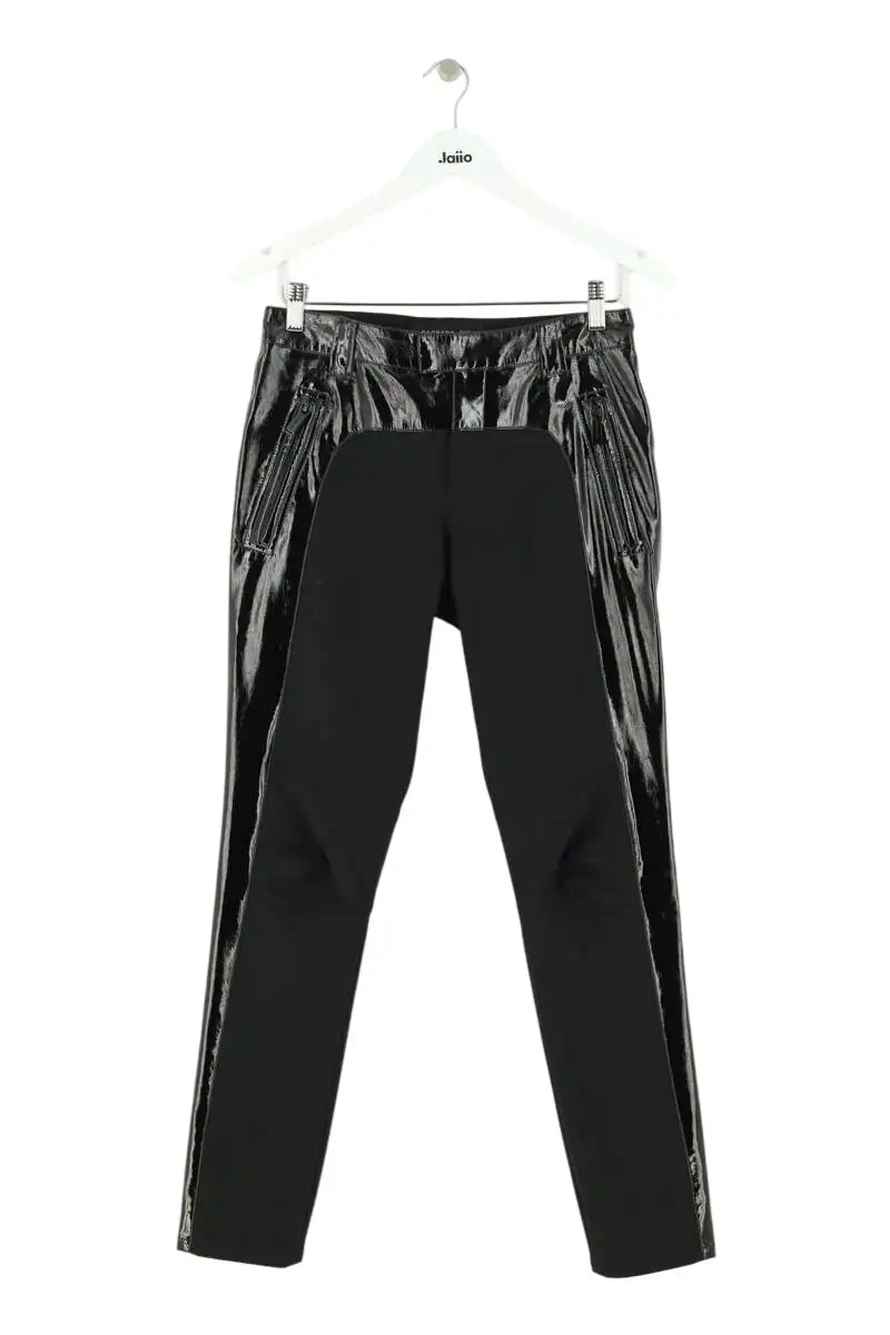 Pantalon slim Barbara Bui Noir en Synthétique, taille S - Seconde Main