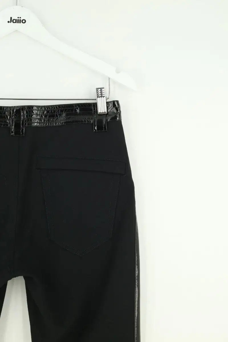 Pantalon slim Barbara Bui Noir en Synthétique