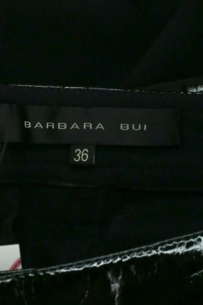 Pantalon slim Barbara Bui Noir en Synthétique