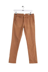 Pantalon slim Ba&Sh Camel en Coton, taille XS - Seconde Main